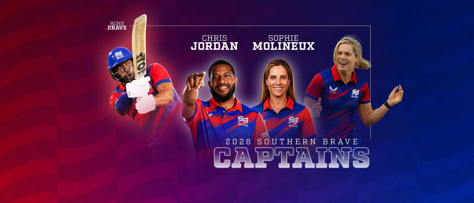 Sophie Molineux and Chris Jordan named Southern Brave captains